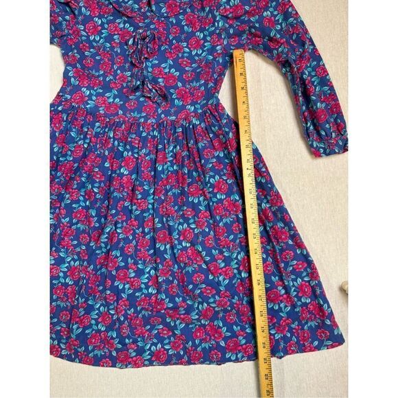 Vintage Kate Greenaway Girl’s Smocked Floral Dress Sz 5x - Picture 6 of 10